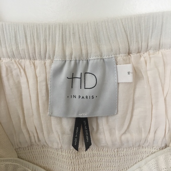 Anthropologie Cream high-low Dress XS - Picture 3 of 3